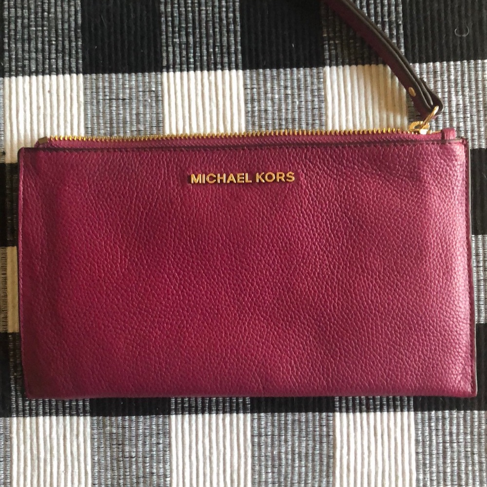 Michael Kors leather clutch
